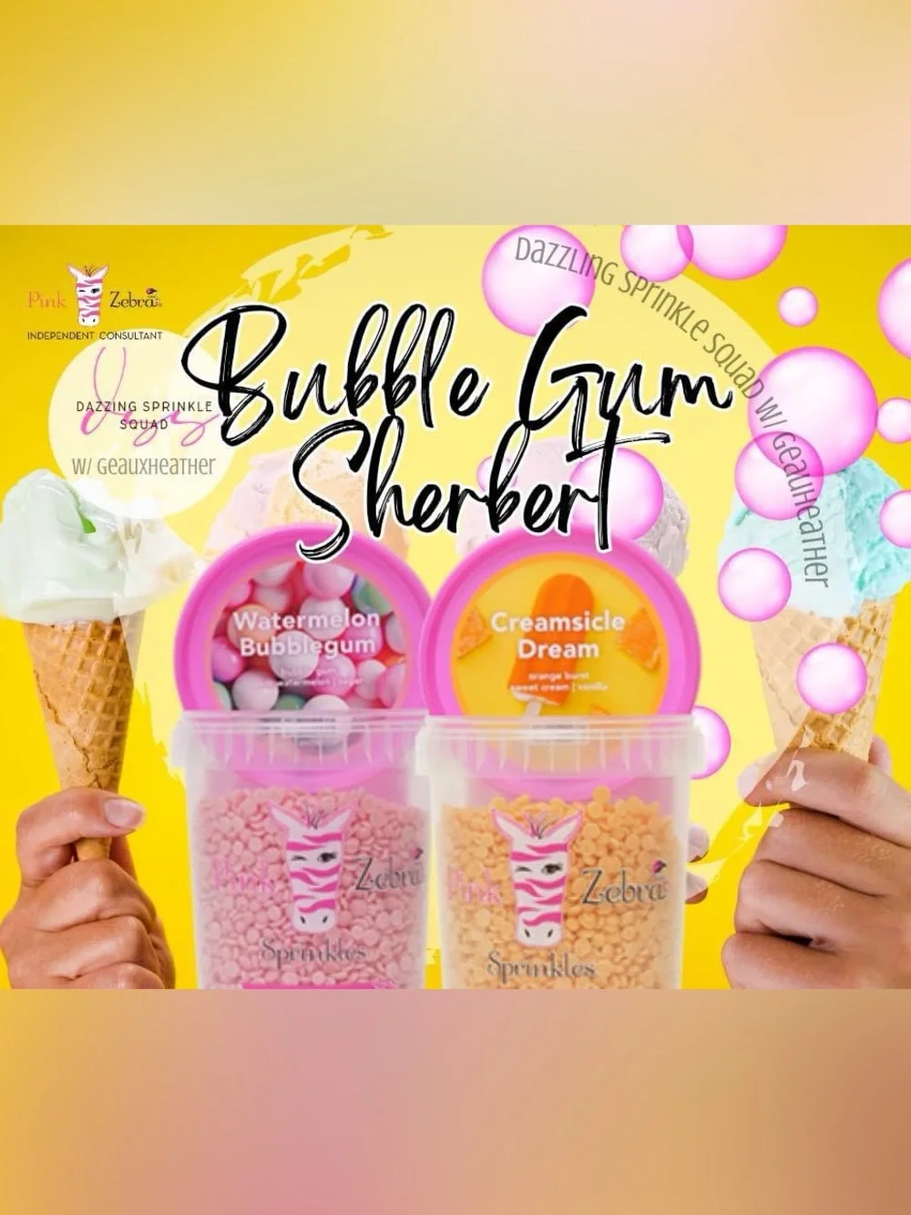 Pink Zebra Bubble Gum Sherbert Blend